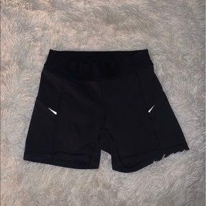 Black Reflective Lululemon spandex shorts